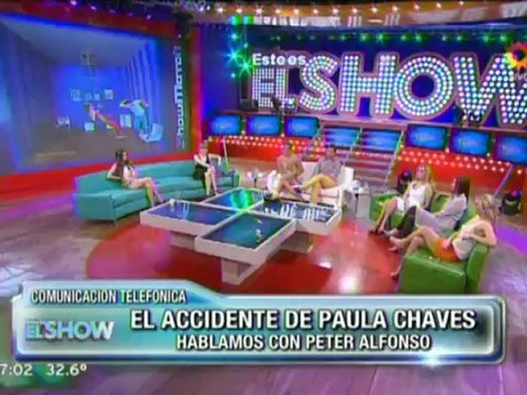 Pedro en Este es el Show (al teléfono sobre la lesión de Paula) - 03 de Diciembre
