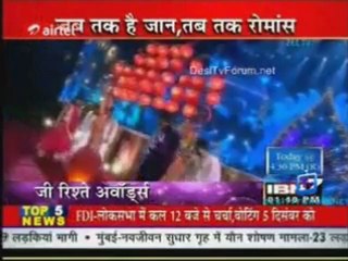 *Gurmeet Choudhary* Zee Rishtey Awards IBN7 Segment 03/12/2012