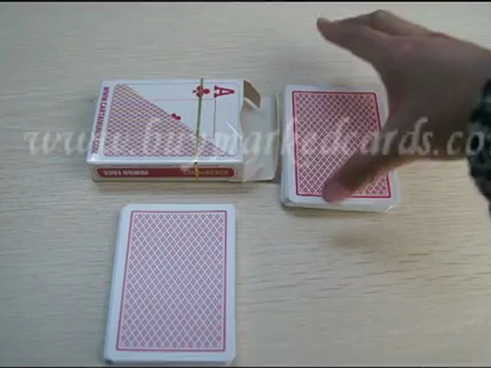 POKER-PLAYING-CARDS--Copag-100%plastic-jumbo-face-Red--Poker-Card-Trick