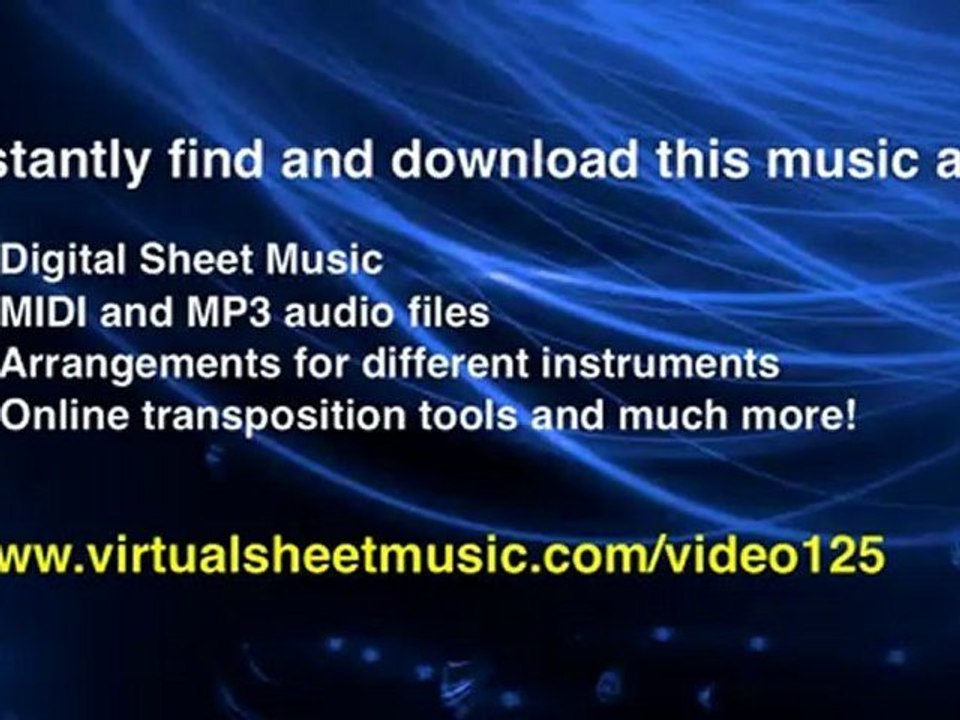 Antonio Vivaldi's Concerto in G minor RV 531 Allegro two cellos and piano sheet music - Video Score