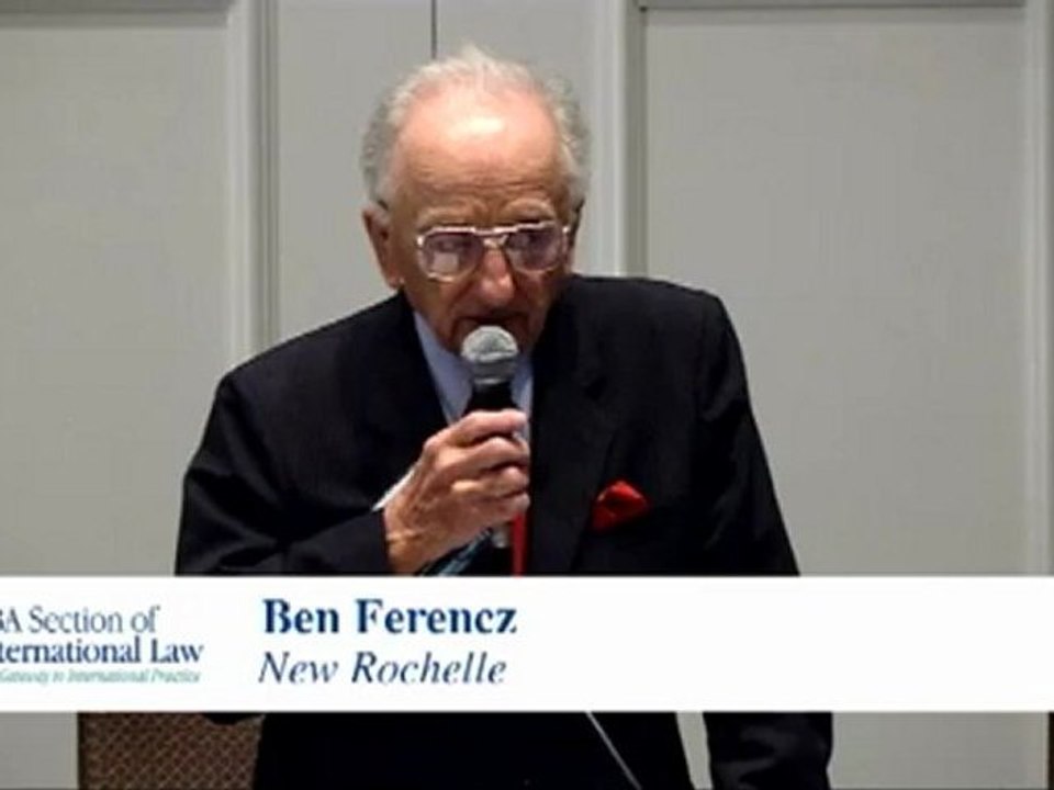 Ben Ferencz: International Law Must Deter Aggression