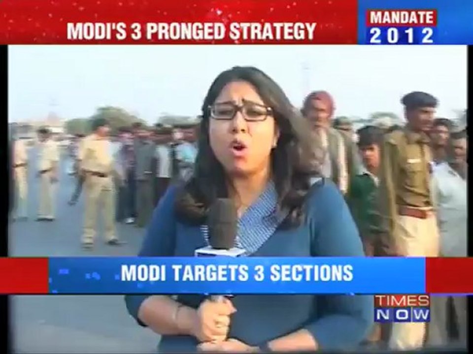 Modi's 3 pronged strategy