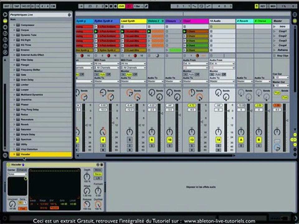 ABLETON LIVE TUTORIELS : Le Vocoder d'Ableton Live 8