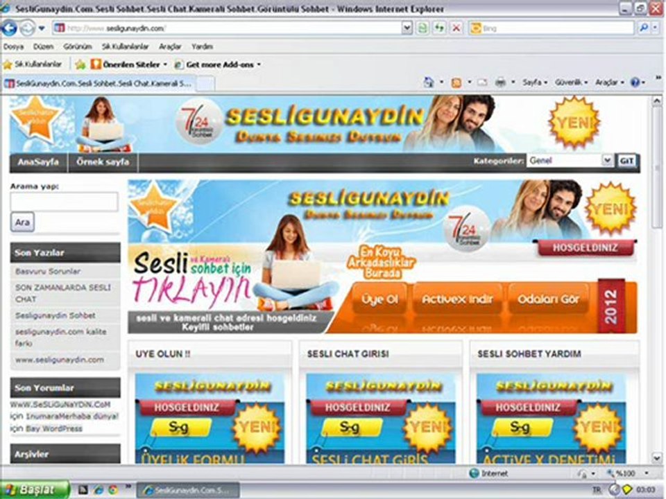 WwW.SeSLiTuNaY.CoM KAPANMISTIR YENİ GİRİŞLER WwW.SeSLiGuNaYDiN.CoM ADRESINDEN