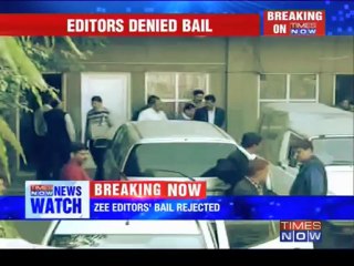 Zee editors' bail plea rejected