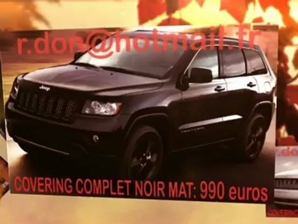 Jeep Cherokee, Jeep Cherokee, Jeep Cherokee, Jeep Cherokee covering, Jeep Cherokee peinture noir mat