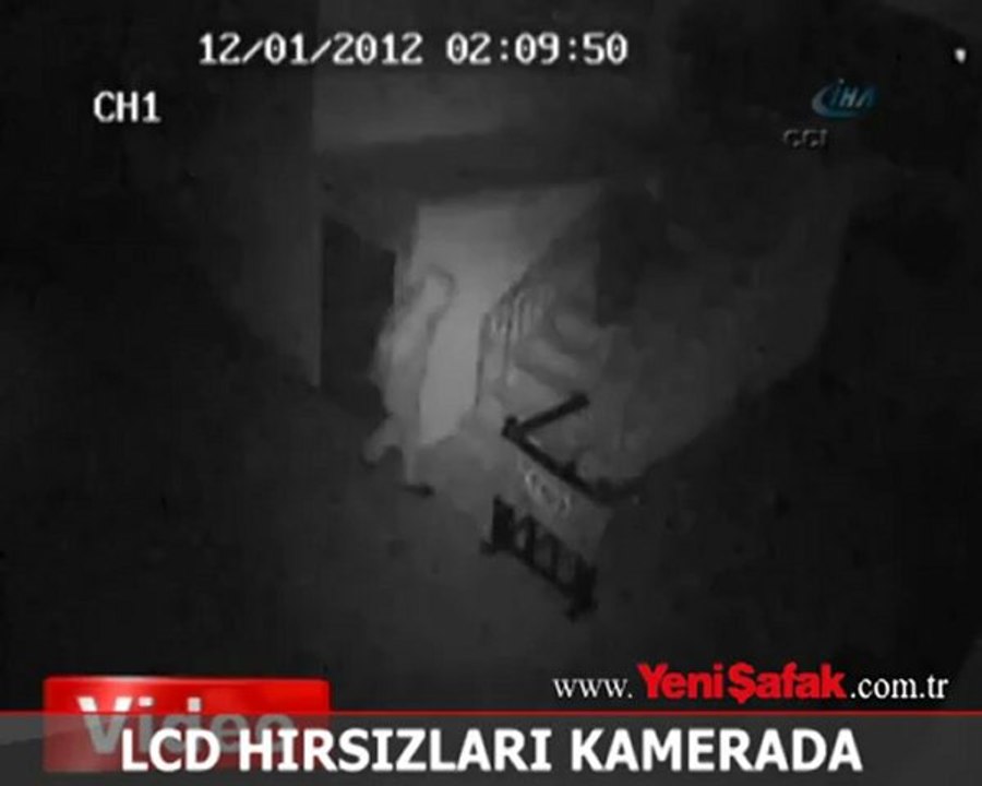 LCD hırsızları kamerada