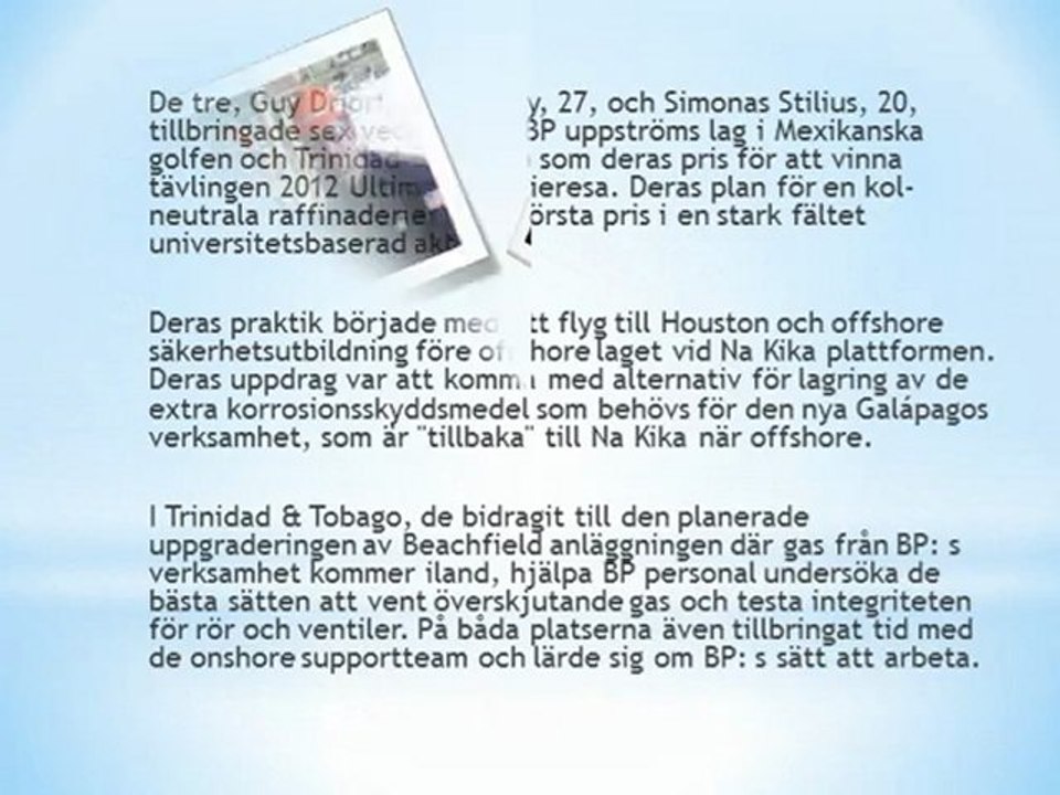 Upplever den "ultimata utflykt", bp holdings press releases and news articles