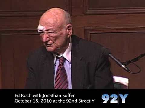Ed Koch Says Tea Party a 'Vehicle for Anger'