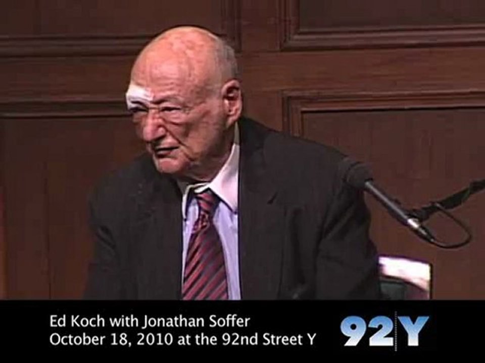 Ed Koch Says Tea Party a 'Vehicle for Anger'
