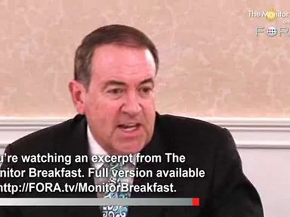 Huckabee Rebukes Obama for Stance on Gay Marriage