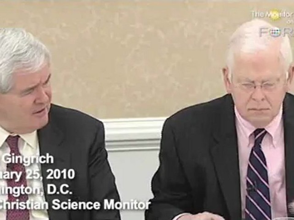 Newt Gingrich Calls Obama Healthcare Reform 'Madness'