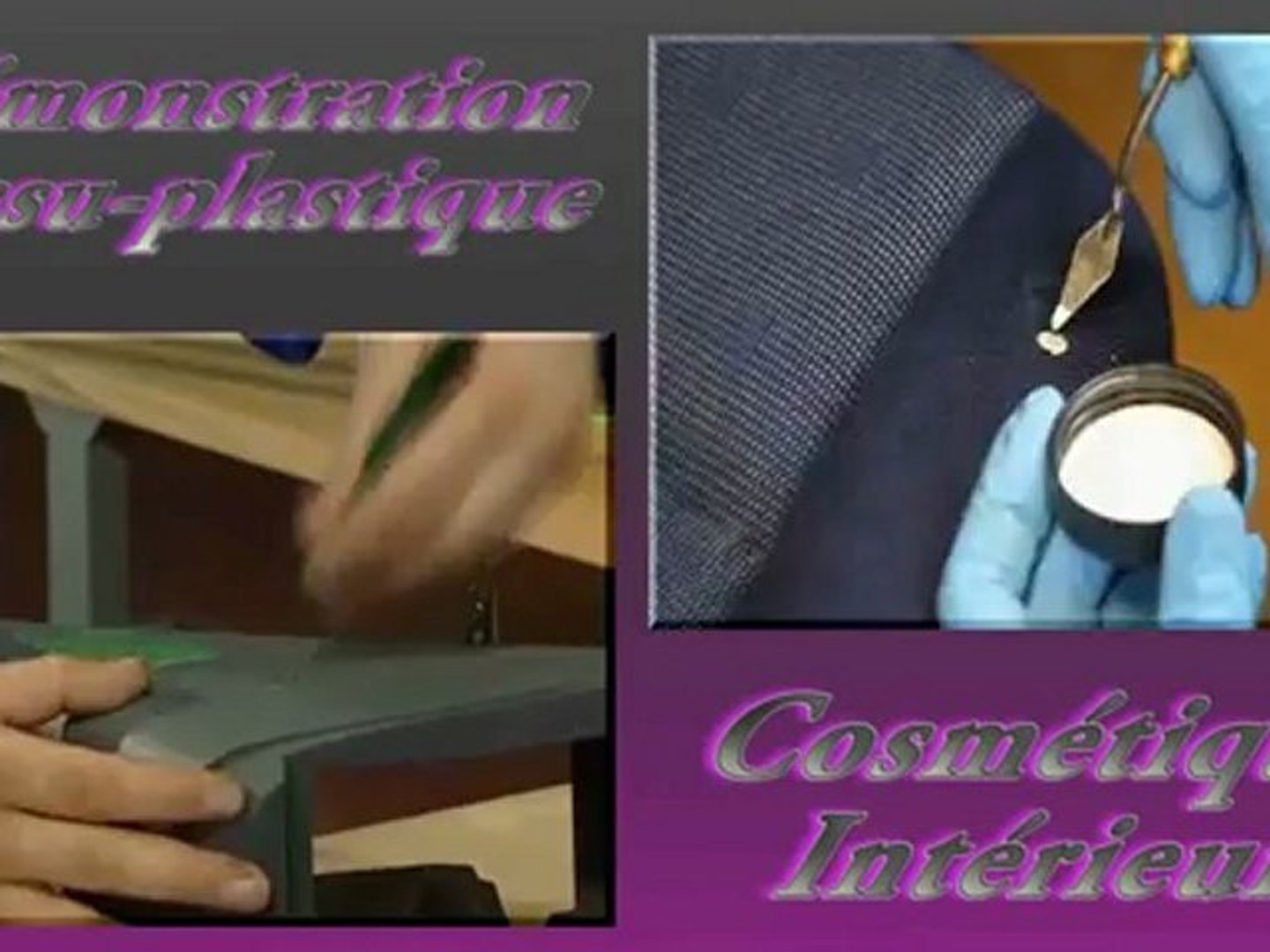 Réparation de siège en tissu (trou de cigarette) et plastique intérieur -  Vidéo Dailymotion