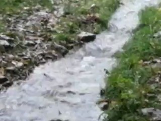 chemin transformé en torrent