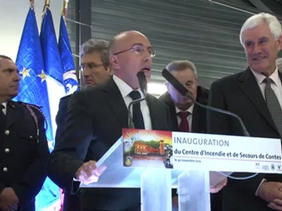 Inauguration du Centre d'Incendie et de Secours de Contes