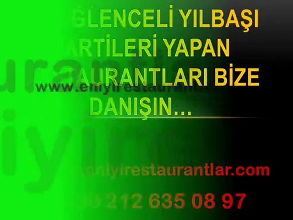 Yılbaşı Eğlencesi Fiyatları Bize Danışın,www.eniyirestaurantlar.com