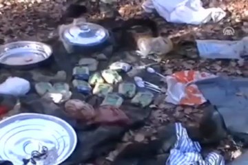 Terör örgütünün sığınakları ele geçirildi