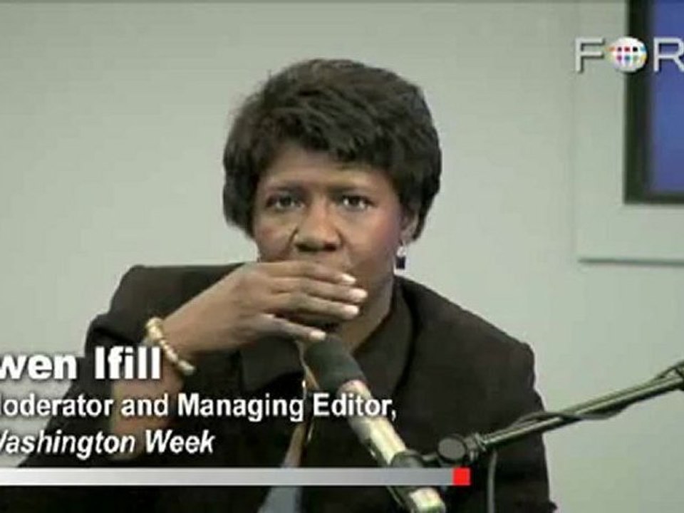 Moderator Gwen Ifill Bites Tongue During 'Palin Debate'