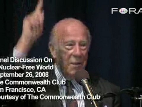 George Shultz Criticizes U.S. Efforts at Disarmament