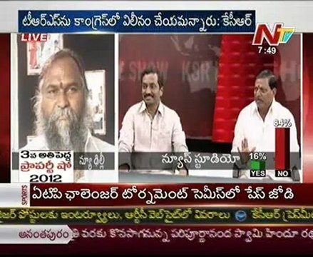 Live Show with KSR - TRS Raghunandan - TDP Dayakar Reddy - Cong Jagga Reddy - 01