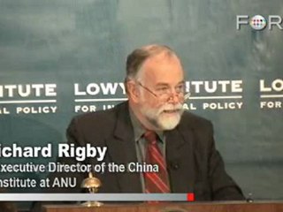 Richard Rigby on Popular Nationalism in China