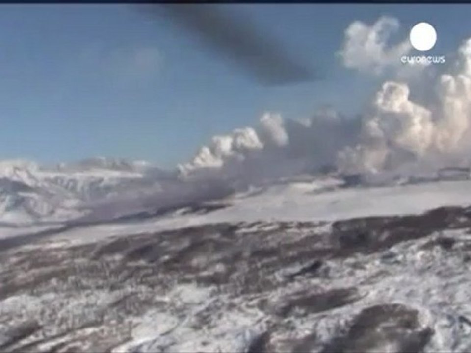 Russian volcano spews ash into the atmosphere
