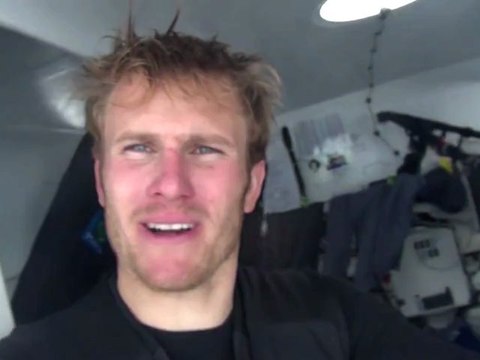 François Gabart sur l'océan Indien