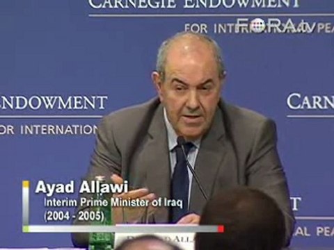 Ayad Allawi Criticizes Obama's Iraq Withdrawl Plan