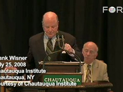 Frank Wisner: Resolving the Israeli-Palestinian Conflict