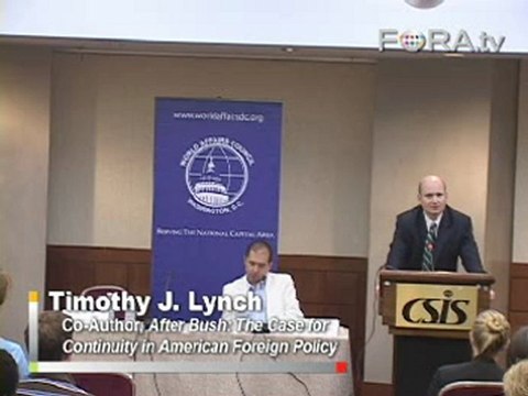 Timothy Lynch Calls for Prolonging Bush's Foreign Policy