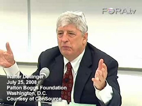 Walter Dellinger on the Second Amendment and D.C. Gun Ban