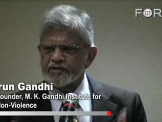 Arun Gandhi and the Sunanda Gandhi Memorial School