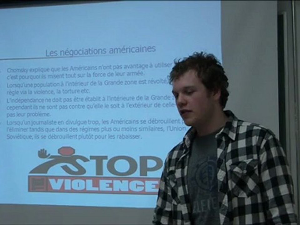 Projet Phare : Nicolas Néron, Les dessous de la politique de l’Oncle Sam – Noam Chomsky