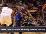 Carmelo Anthony Sits, Knicks Roll Heat