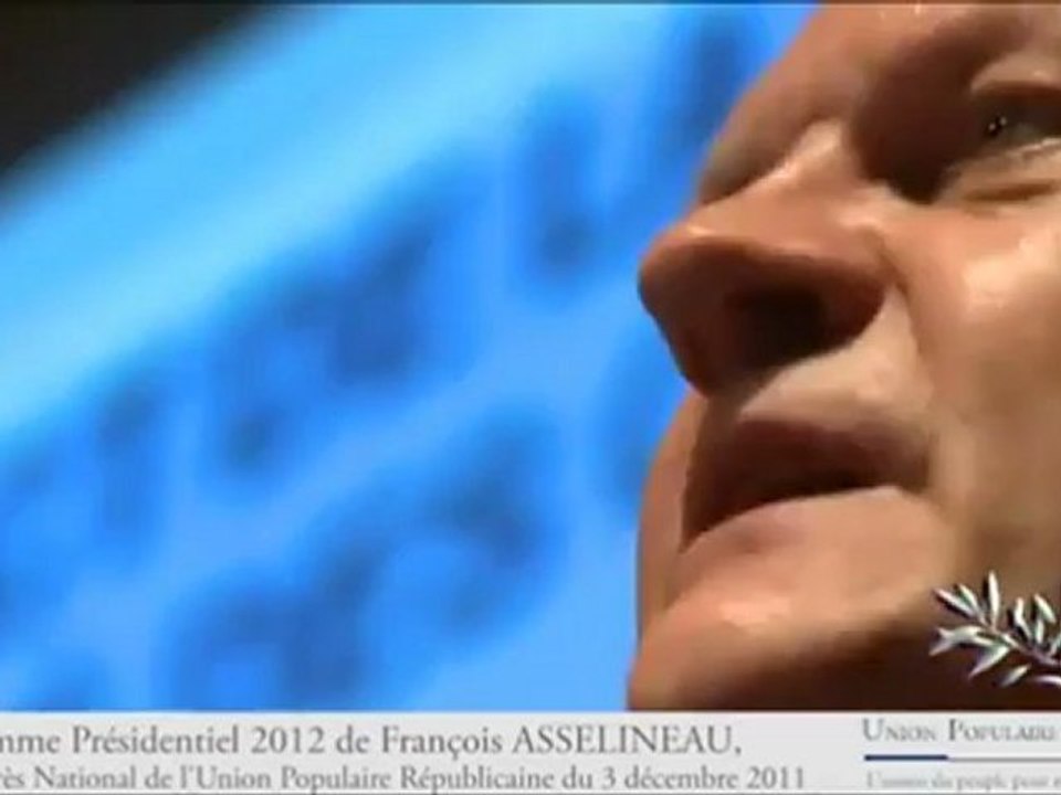 programme d'Asselineau 5-10 Présidentielle 2012