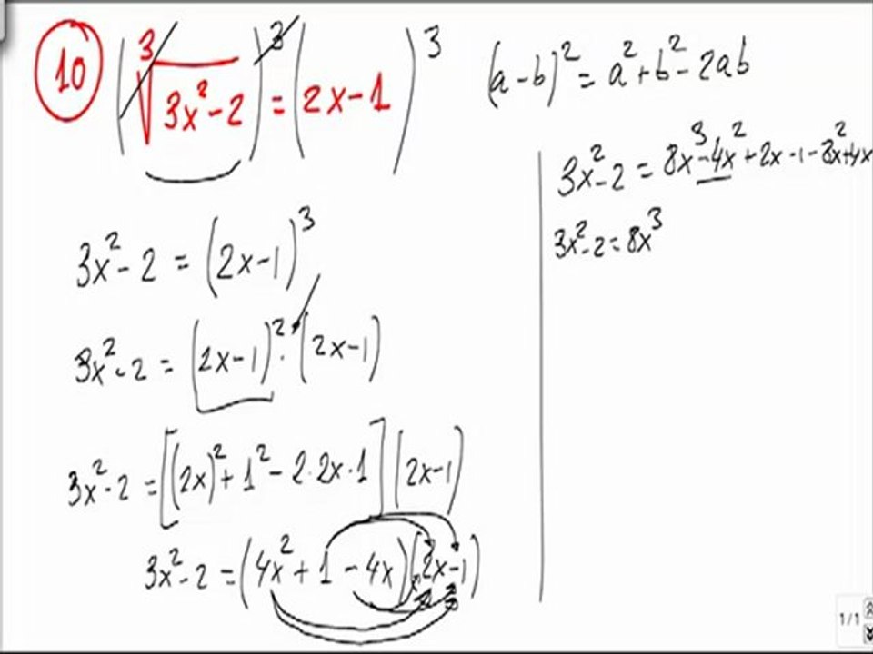 Ejercicios y problemas resueltos de ecuaciones con radicales problema 10