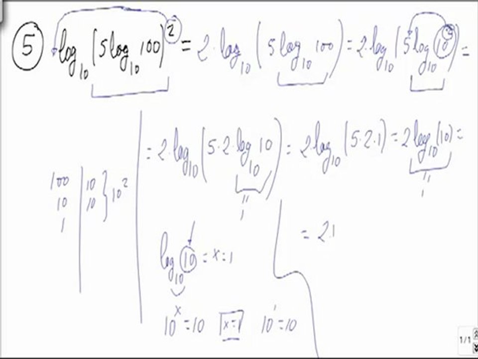 Ejercicios y problemas resueltos de logaritmos problema 5