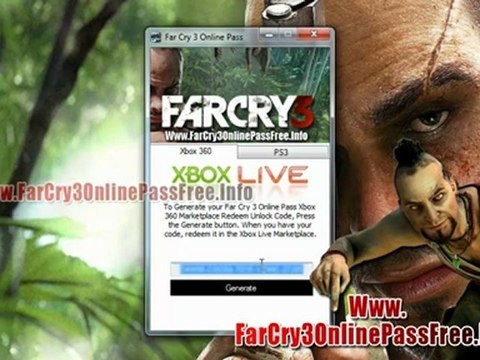 How to unlock Far Cry 3 Online Pass Free! - Xbox 360 - PS3