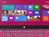 Get A Free Microsoft Surface Tablet Now! - Free Giveaway