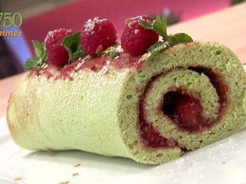 Biscuit roulé aux pistaches et framboises - 750 Grammes