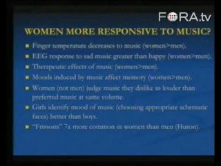 Are Women More Receptive to Music than Men?