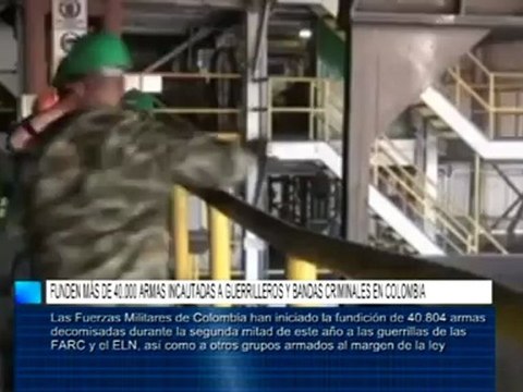 Funden más de 40.000 armas incautadas a guerrilleros y bandas criminales en Colombia