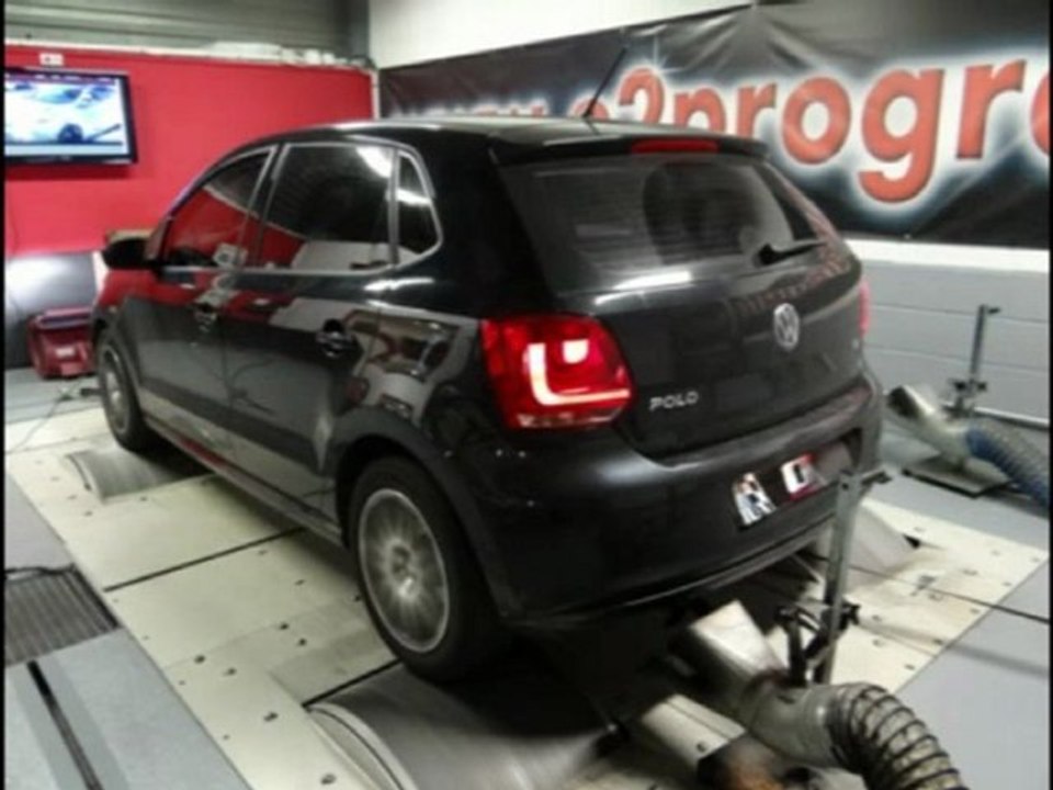 Reprogrammation cartographie moteur VW Polo 1.6 tdicr 2009 o2programmation 89@136ch test dyno