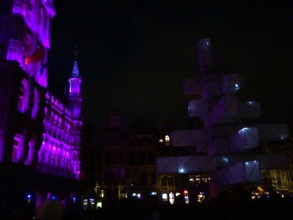 Brussels Christmas lignt show 2012