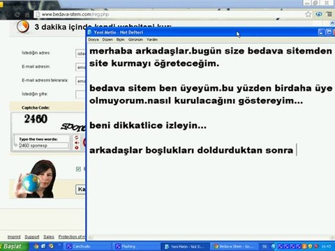 BEDAVA SİTE NASIL KURULUR