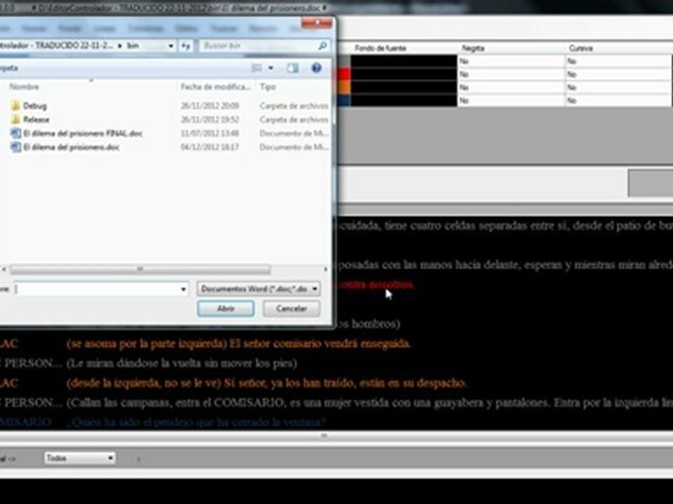 EDICION Y POSTERIOR CARGADO