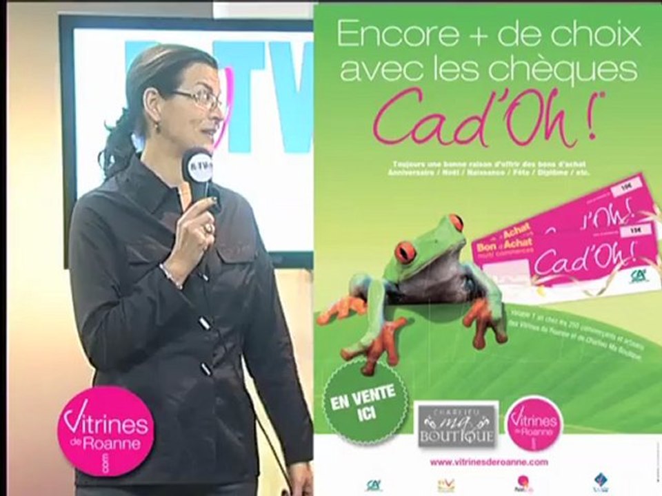 C'est noël pour les vitrines de Roanne