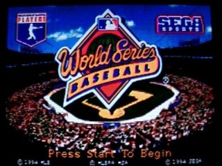 First Level - Test - World Series Baseball - Sega Genesis