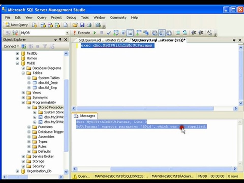 Stored Procedures With Input Params And No Output Params In MS Sql Server 13 of 15