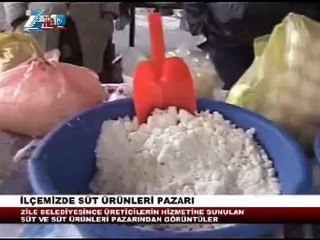 Zilede süt ürünleri pazarı